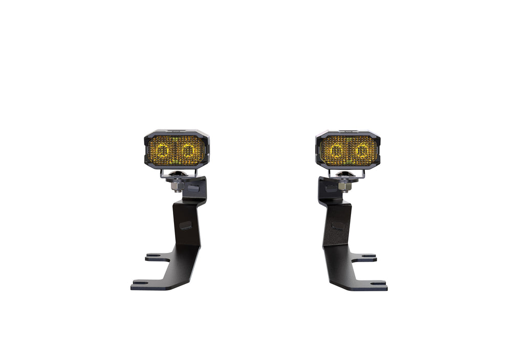 Morimoto 2Banger Ditch Light Kit: 20-24 Sierra HD (HXB White Flood Beam)