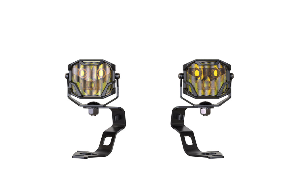 Morimoto 4Banger Ditch Light Kit: 09-21 Nissan 370Z (NCS Yellow Spot Beam)