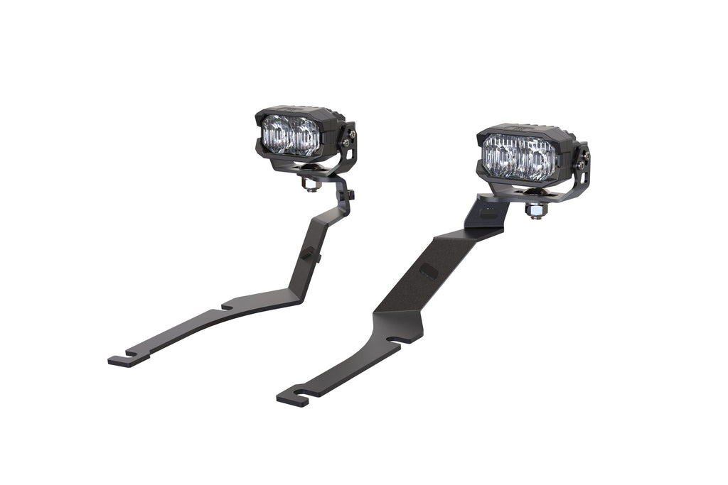 Morimoto 2Banger Ditch Light Kit: 15-23 Dodge Charger (HXB Yellow Flood Beam)