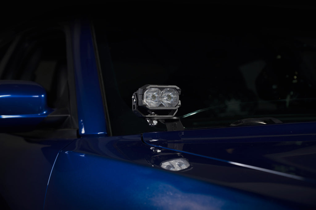 Morimoto 2Banger Ditch Light Kit: 15-23 Dodge Charger (HXB Yellow Combo Beam)