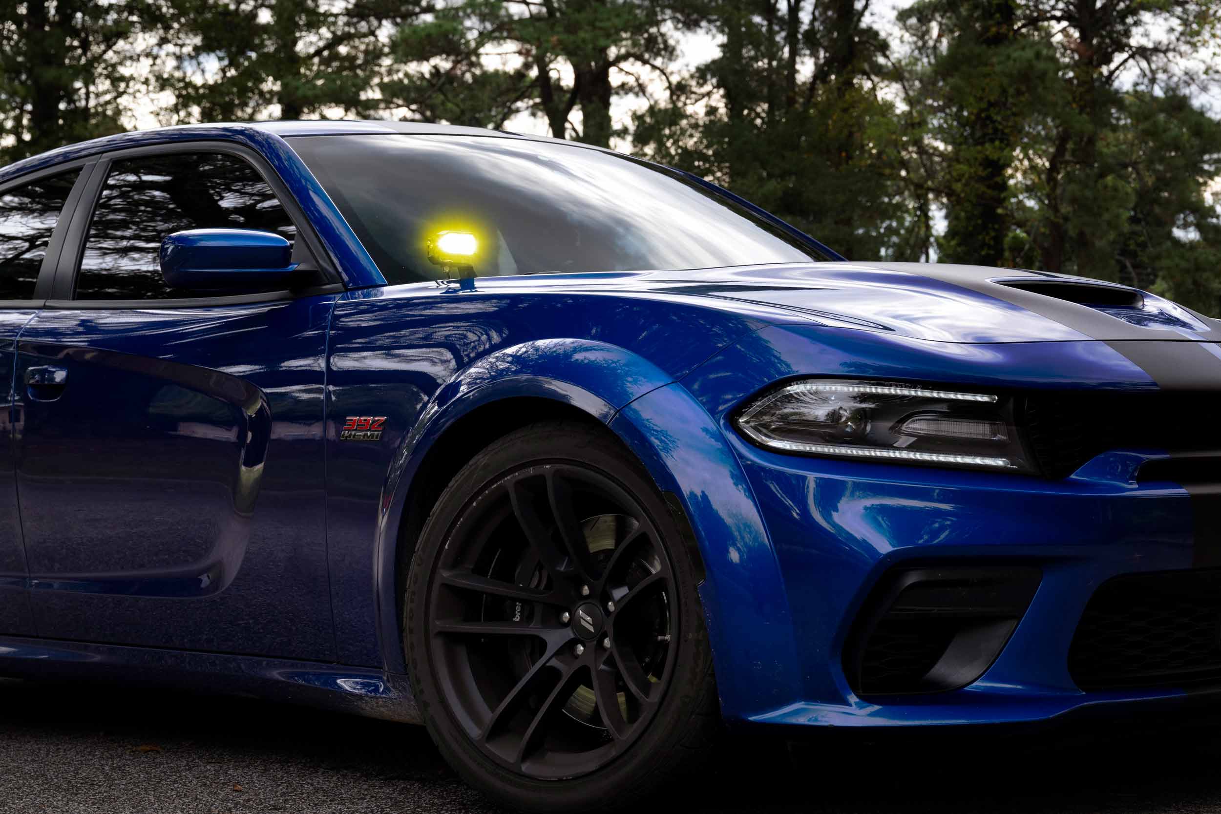 Morimoto 2Banger Ditch Light Kit: 15-23 Dodge Charger (NCS Yellow Combo Beam)