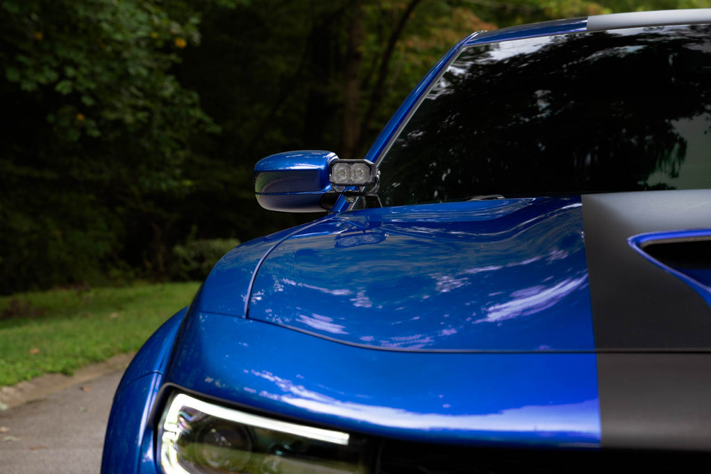 Morimoto 2Banger Ditch Light Kit: 15-23 Dodge Charger (HXB Yellow Flood Beam)