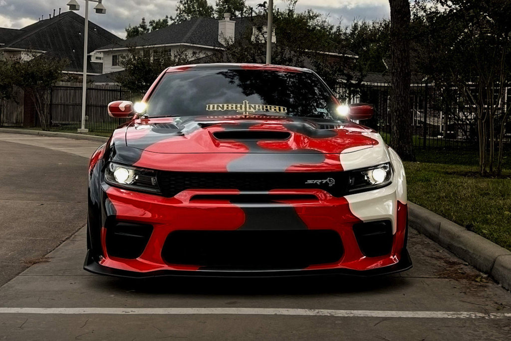 Morimoto 4Banger Ditch Light Kit: 15-23 Dodge Charger (HXB White Flood Beam)