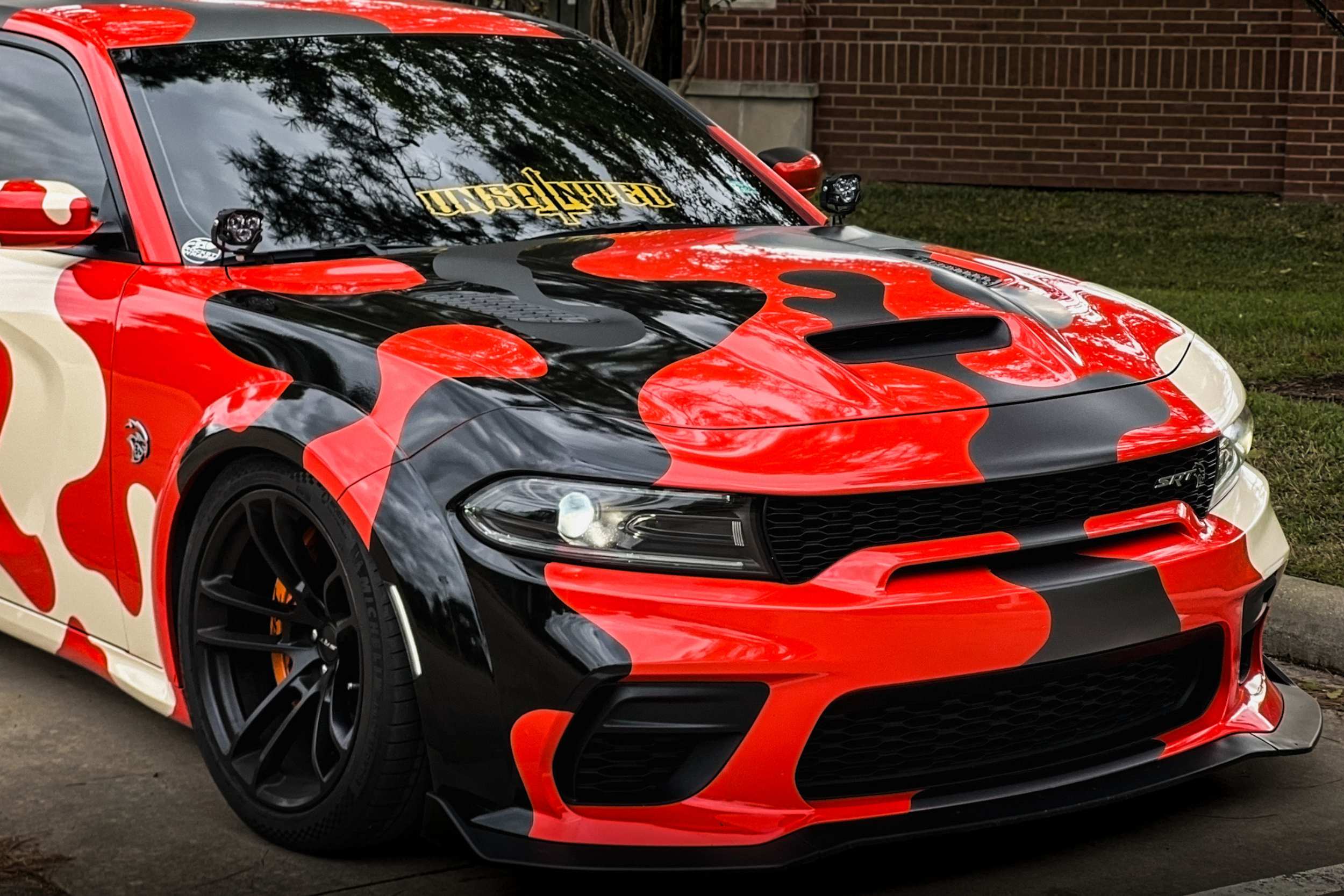 Morimoto 4Banger Ditch Light Kit: 15-23 Dodge Charger (HXB Yellow Spot Beam)