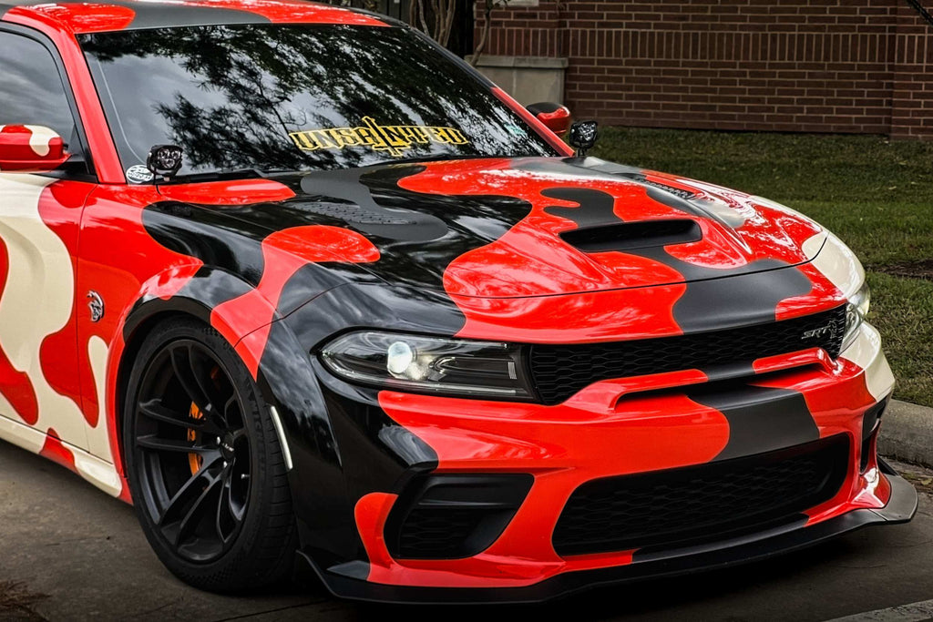 Morimoto 4Banger Ditch Light Kit: 15-23 Dodge Charger (NCS Yellow Flood Beam)