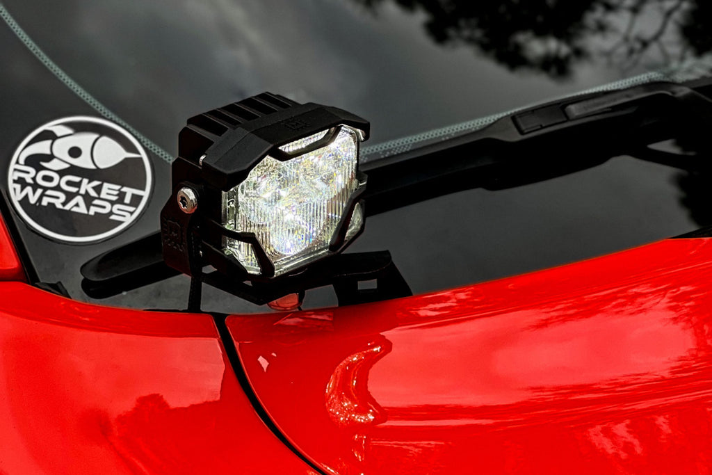 Morimoto 4Banger Ditch Light Kit: 15-23 Dodge Charger (NCS White Combo Beam)