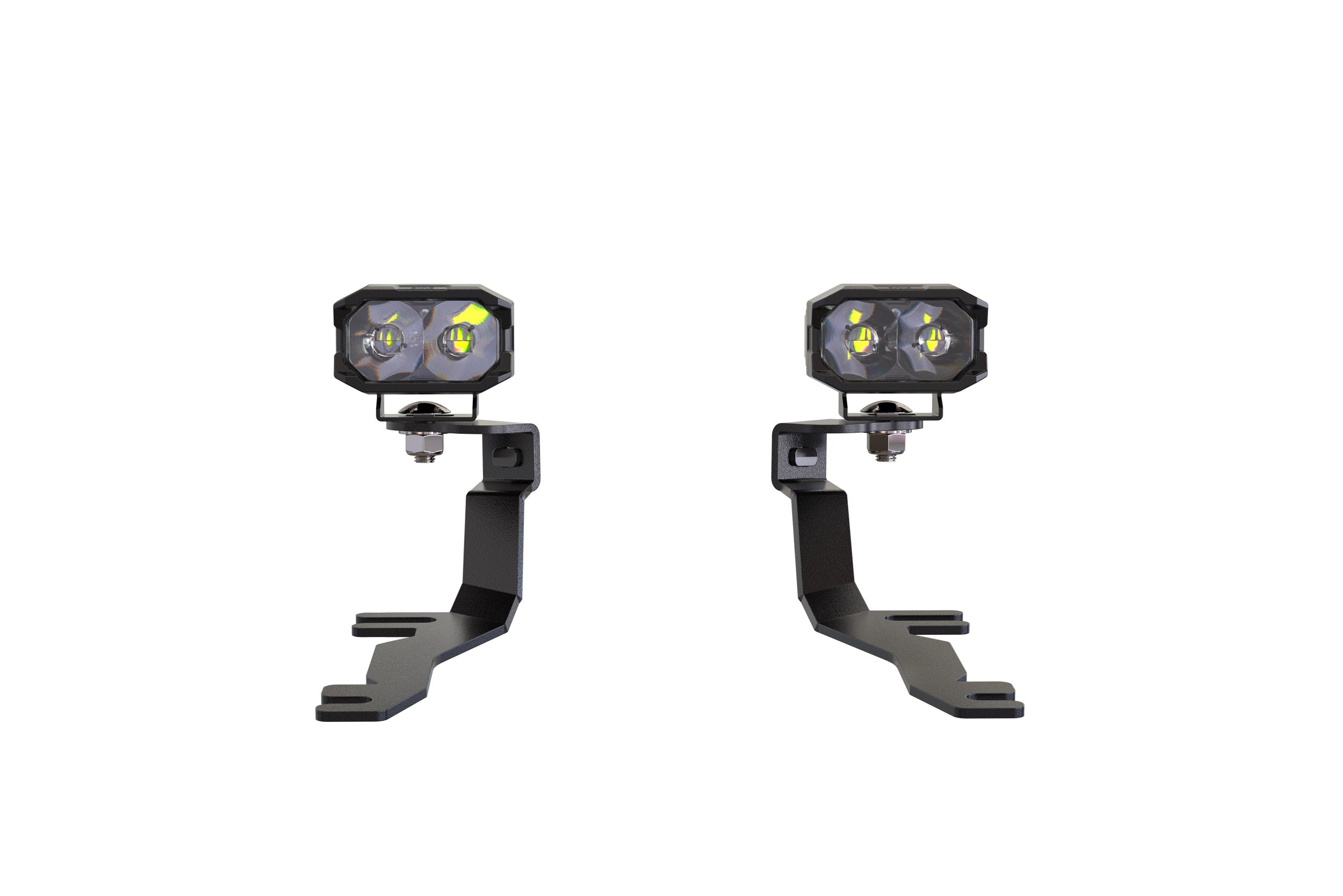 Morimoto 2Banger Ditch Light Kit: 24-26 Ford Mustang (HXB Yellow SAE Wide Beam)