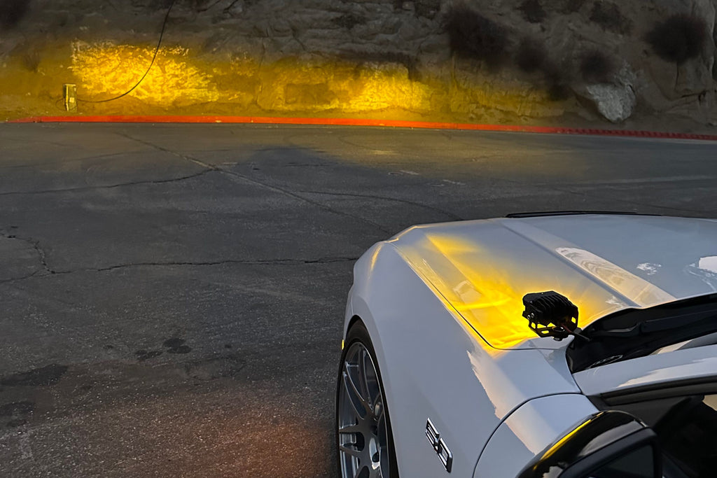 Morimoto 2Banger Ditch Light Kit: 24-26 Ford Mustang (HXB Yellow Combo Beam)