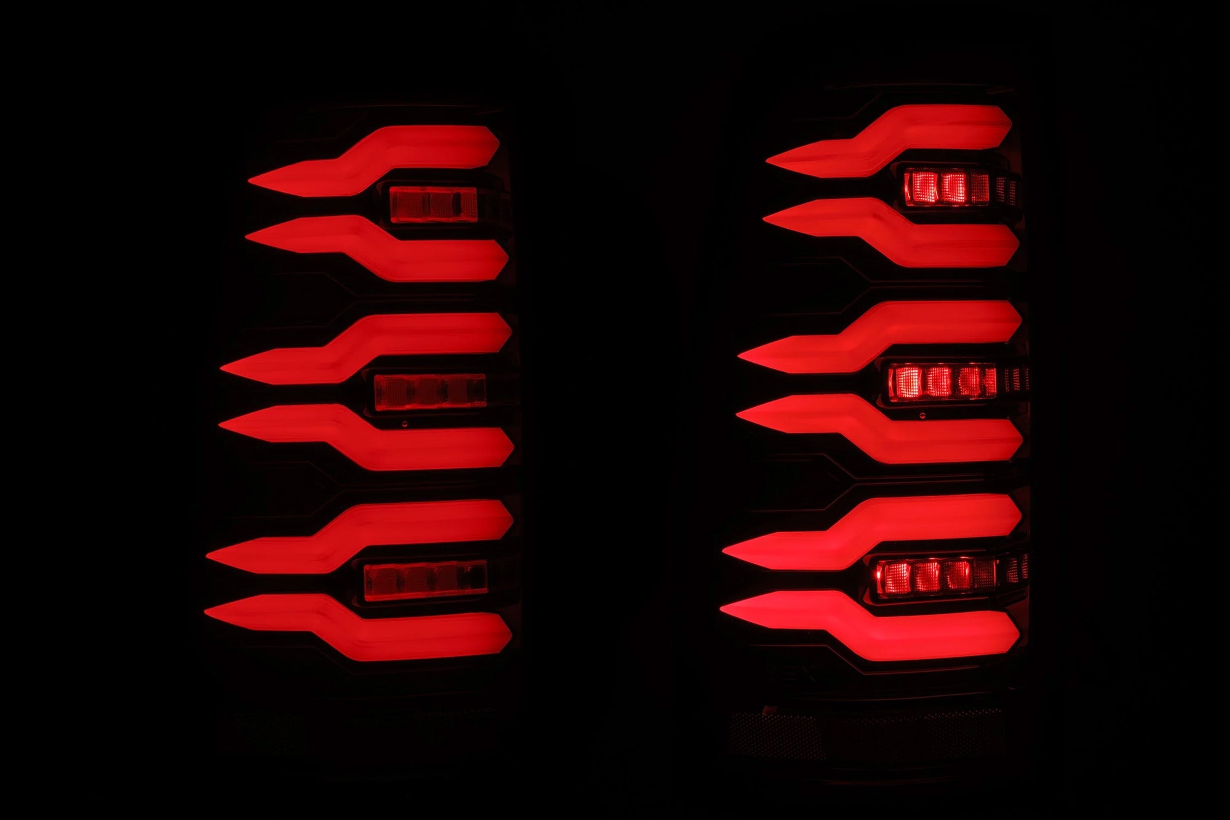 AlphaRex (LUXX-Series) 1999-2006 Chevrolet Silverado/GMC Sierra LED Tail Lights - Black