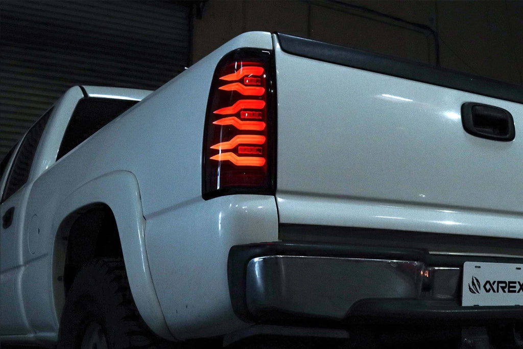 AlphaRex (LUXX-Series) 1999-2006 Chevrolet Silverado/GMC Sierra LED Tail Lights - Black