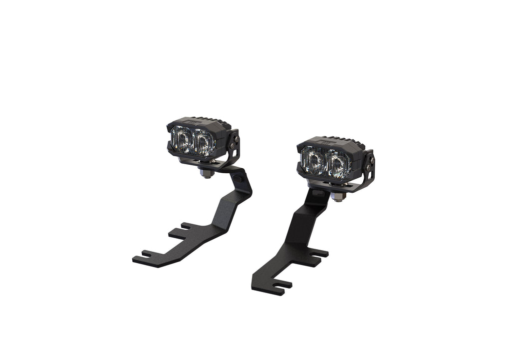 Morimoto 2Banger Ditch Light Kit: 15-22 Canyon (NCS Yellow Spot Beam)