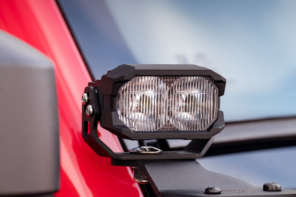 Morimoto 2Banger Ditch Light Kit: 15-22 Canyon (HXB White Flood Beam)