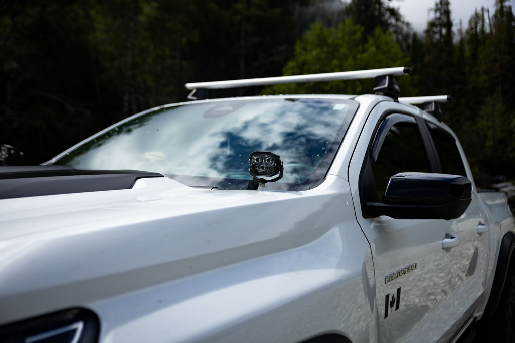 Morimoto 4Banger Ditch Light Kit: 15-22 Canyon (NCS Yellow Spot Beam)