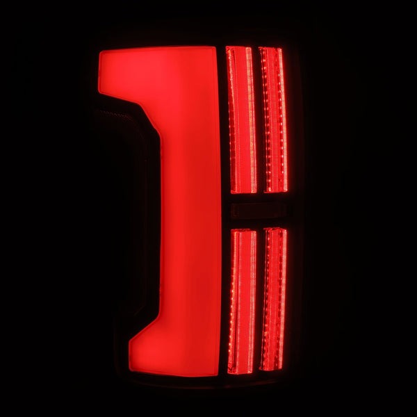 AlphaRex (NOVA-Series) 2007-2013 Toyota Tundra Prismatic LED Tail Lights - Alpha-Black
