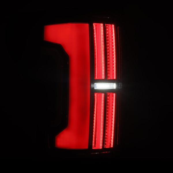 AlphaRex (NOVA-Series) 2007-2013 Toyota Tundra Prismatic LED Tail Lights - Black