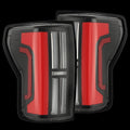 AlphaRex (NOVA-Series) 2007-2013 Toyota Tundra Prismatic LED Tail Lights - Black-Red