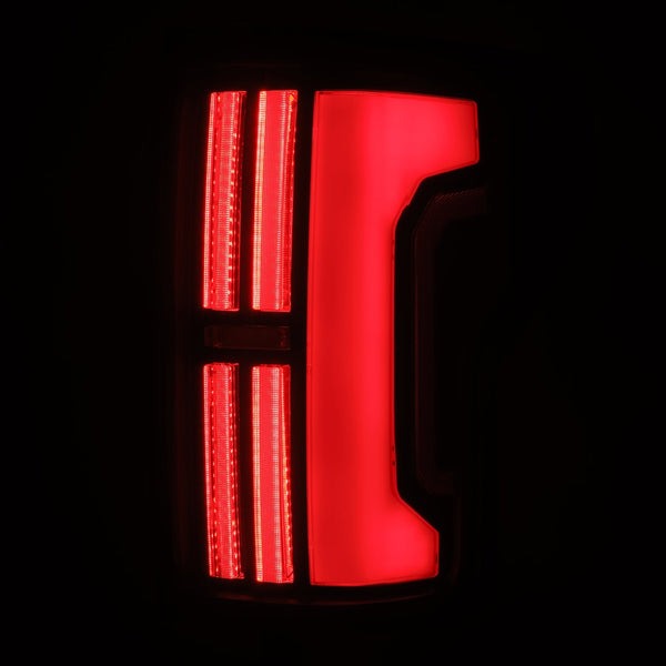 AlphaRex (NOVA-Series) 2007-2013 Toyota Tundra Prismatic LED Tail Lights - Black-Red