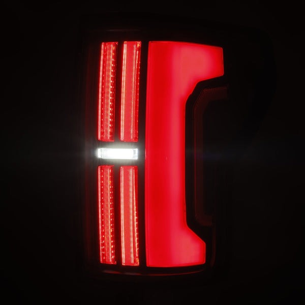 AlphaRex (NOVA-Series) 2007-2013 Toyota Tundra Prismatic LED Tail Lights - Black-Red
