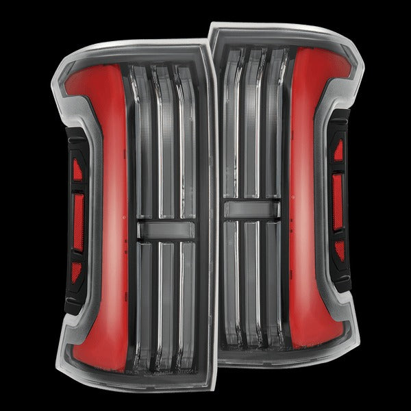AlphaRex (NOVA-Series) 2024+ Toyota Tacoma Prismatic LED Tail Lights - Black-Red