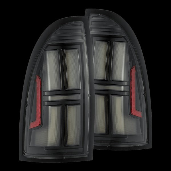 AlphaRex (NOVA-Series) 2005-2015 Toyota Tacoma Prismatic LED Tail Lights - Black