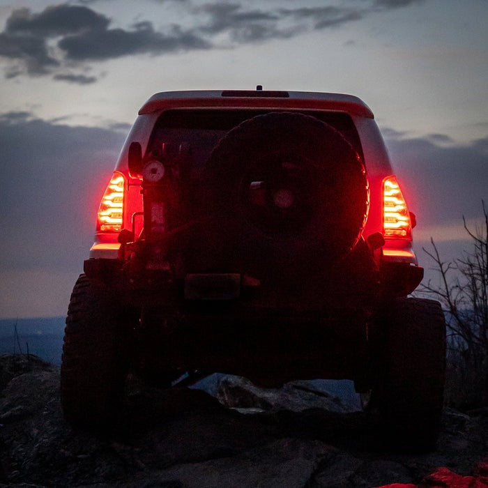 AlphaRex (LUXX-Series) 2003-2009 Toyota 4Runner LED Tail Lights - Black-Red