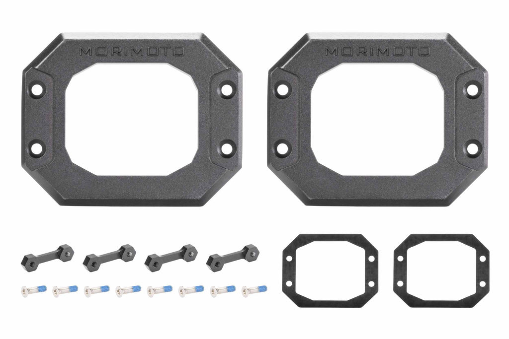 Flush Mounting Kit (Fixed): Morimoto 4Banger Pods (Set)