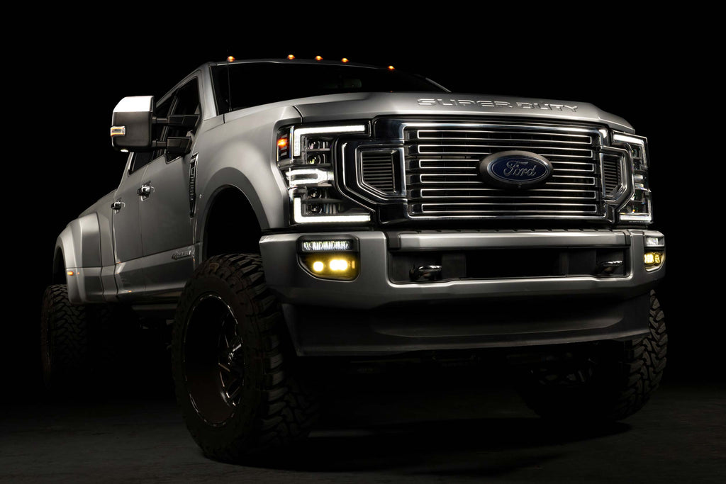 20-22 Super Duty OE LED Fog Light Kit w/ Yellow 1Banger HXB and Yellow 2Banger HXB
