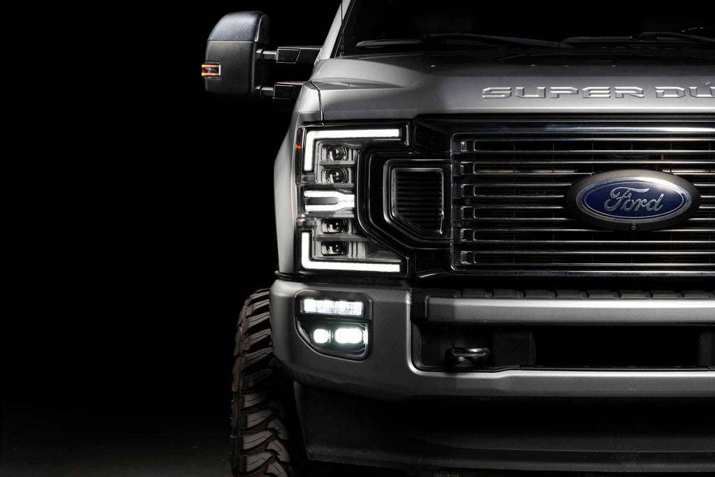 20-22 Super Duty OE LED Fog Light Kit w/ White 1Banger HXB and Yellow 2Banger HXB