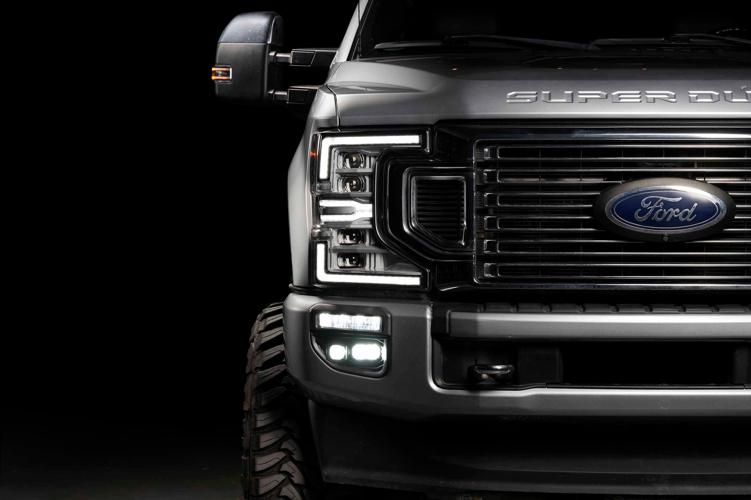 20-22 Super Duty OE LED Fog Light Kit w/ White 1Banger HXB and Yellow 2Banger HXB