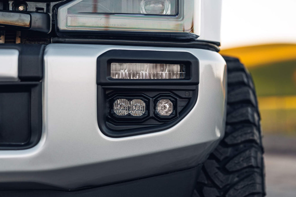 20-22 Super Duty OE LED Fog Light Kit w/ Yellow 1Banger HXB and Yellow 2Banger HXB