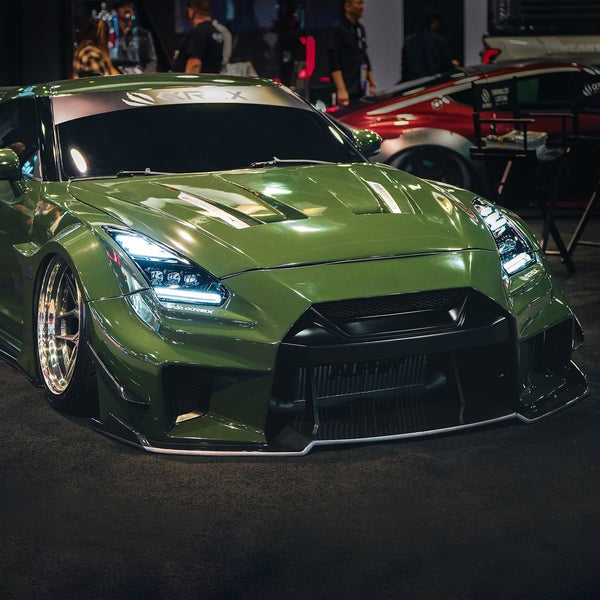 AlphaRex (NOVA-Series) 2009-2025 Nissan GT-R LED Projector Headlights - Alpha-Black