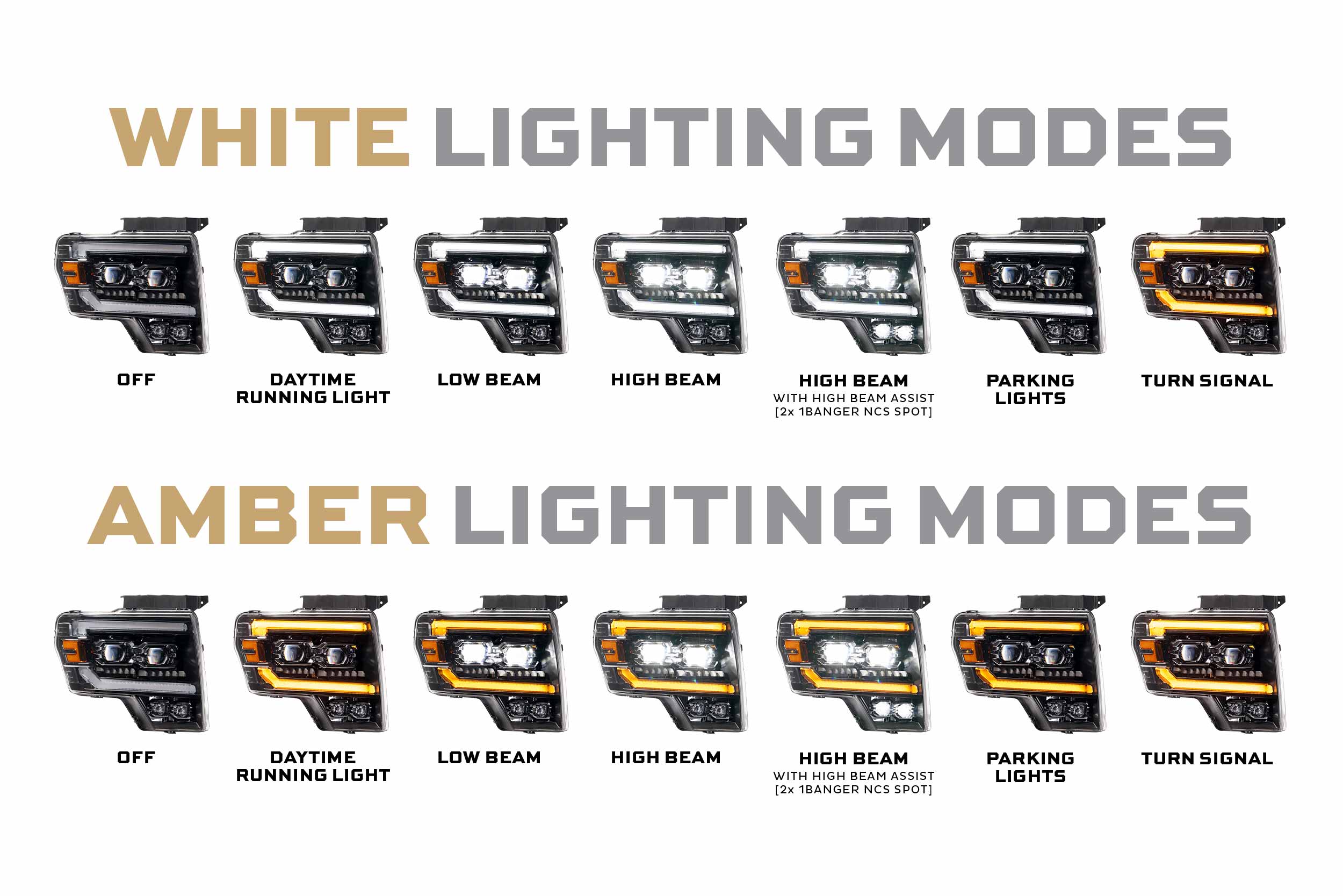 XB Evo Headlights: Ford F-150 (09-14 / Set)