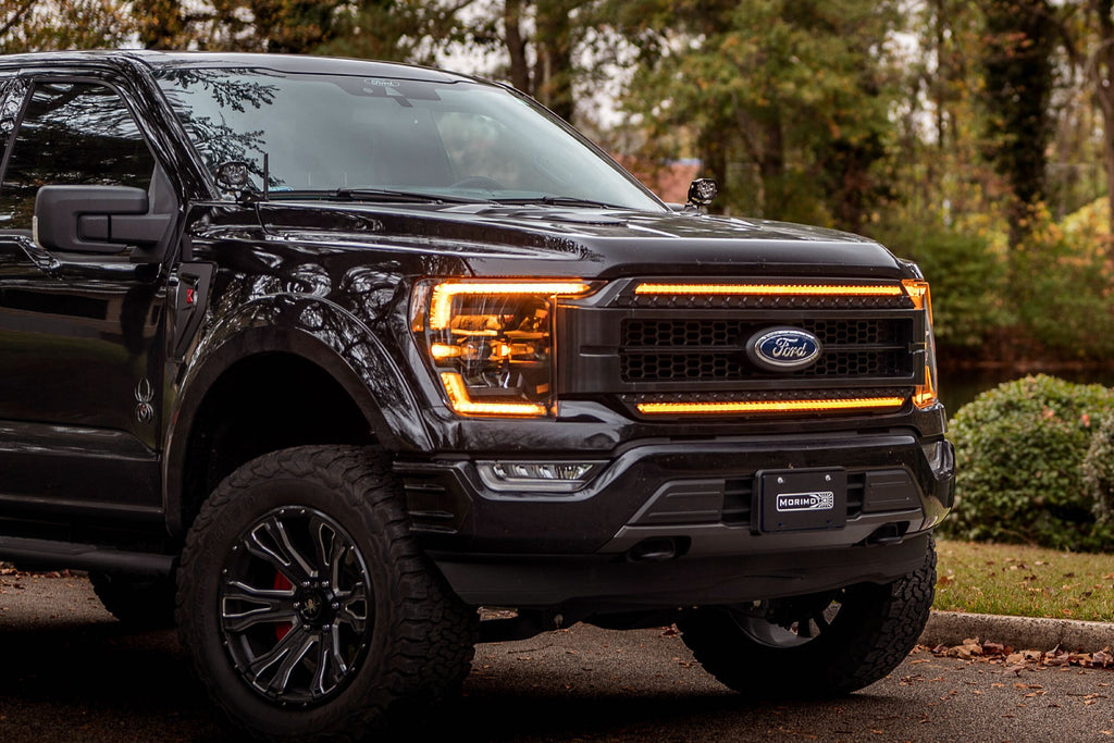 21-23 Ford F-150 Amber DRL Heads and Smoked Tails