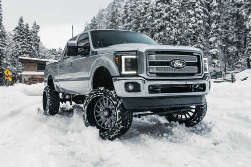 11-16 Ford Super Duty White DRL Heads and Red Tails