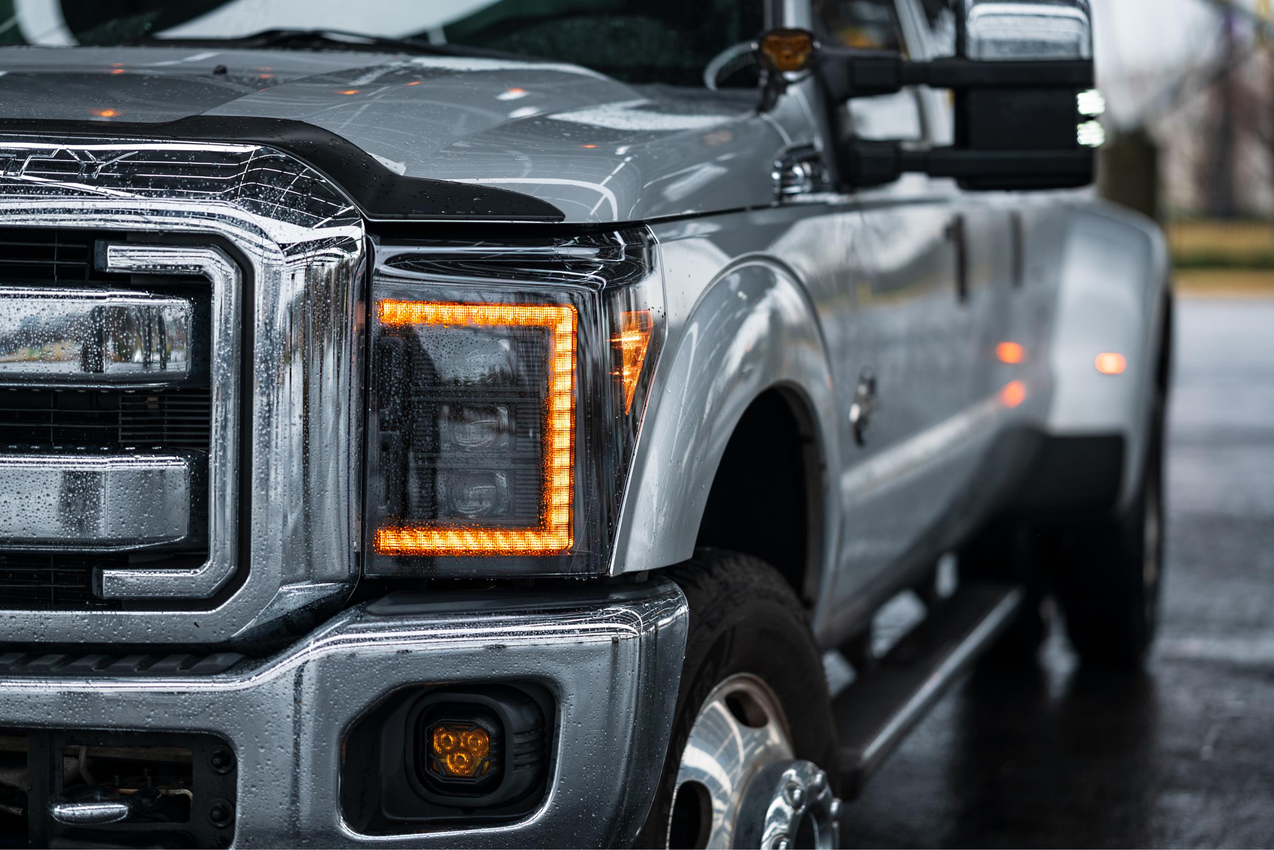 11-16 Ford Super Duty Amber DRL Heads and Red Tails