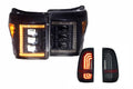 11-16 Ford Super Duty Amber DRL Heads and Smoked Tails