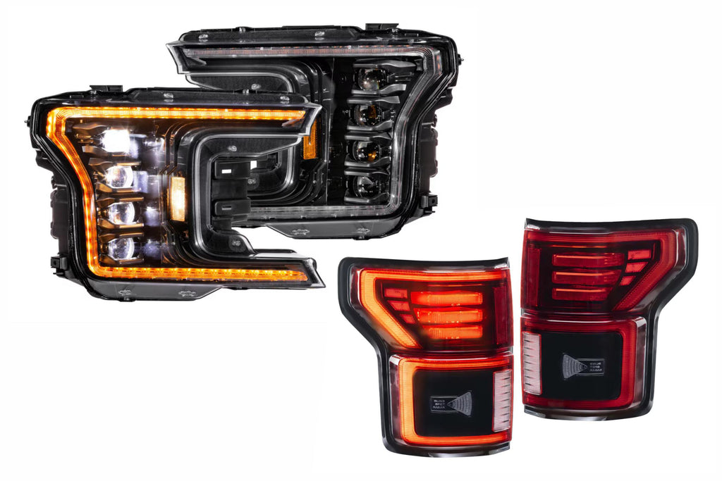 18-20 Ford F-150 Amber DRL Heads and Red Tails