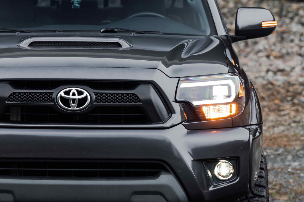 12-15 Tacoma White DRL Heads and Red Tails