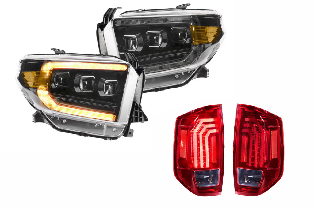 14-21 Tundra Amber DRL Heads and Red Tails OEM LED