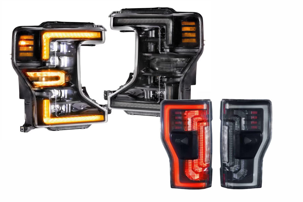 20-22 Ford Super Duty Amber DRL Heads and Smoked Tails OEM LED