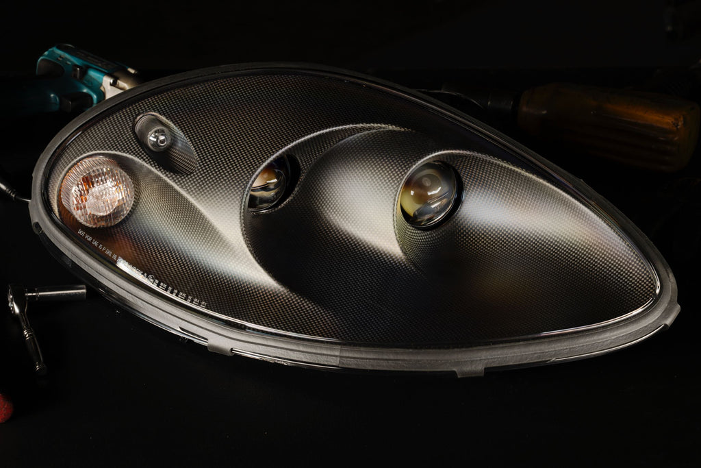 Founders Headlights: Ferrari 360 (RHD/Carbon Fiber)