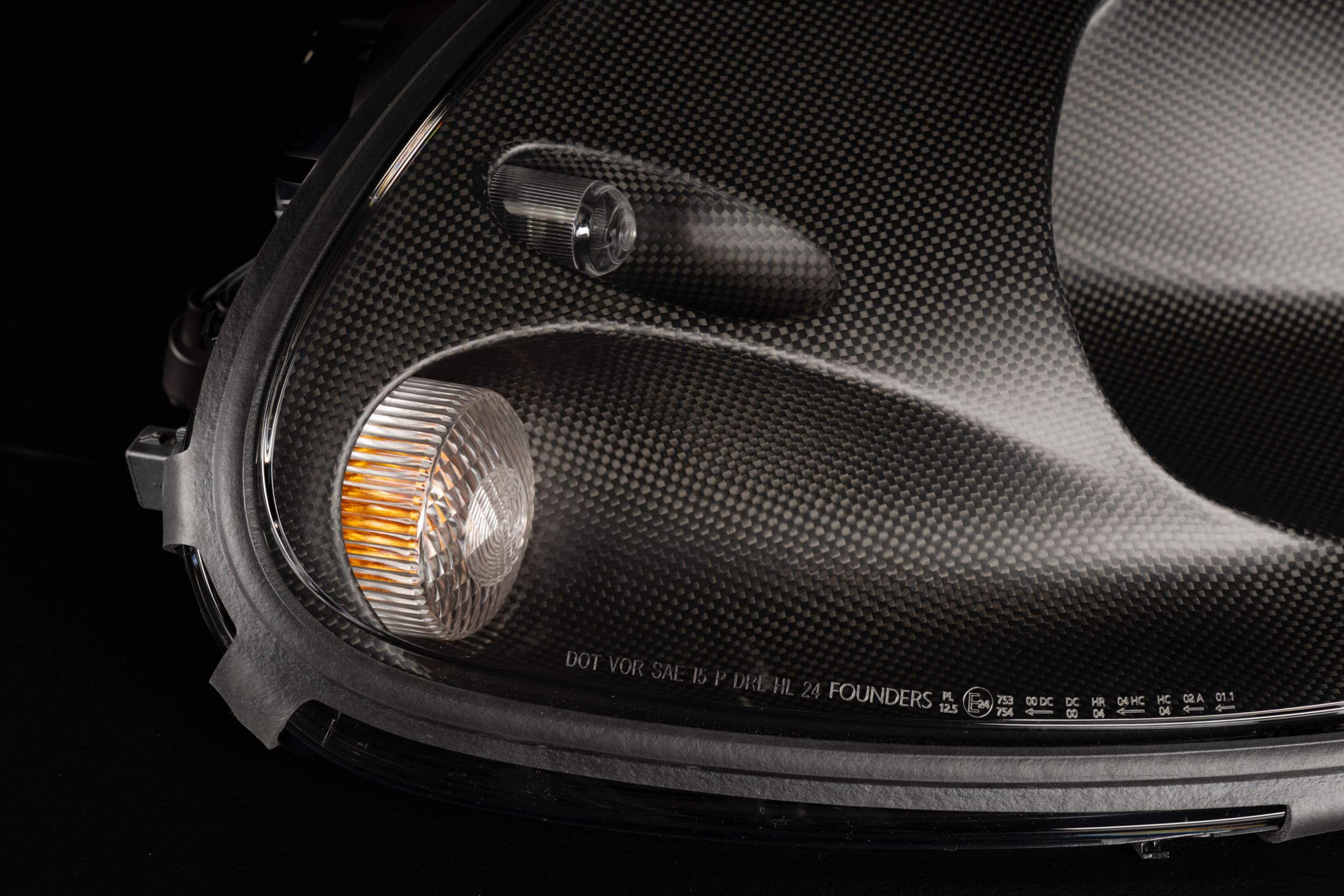 Founders Headlights: Ferrari 360 (RHD/Carbon Fiber)