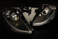 Founders Headlights: Ferrari 430 (LHD/Carbon Fiber/Amber)