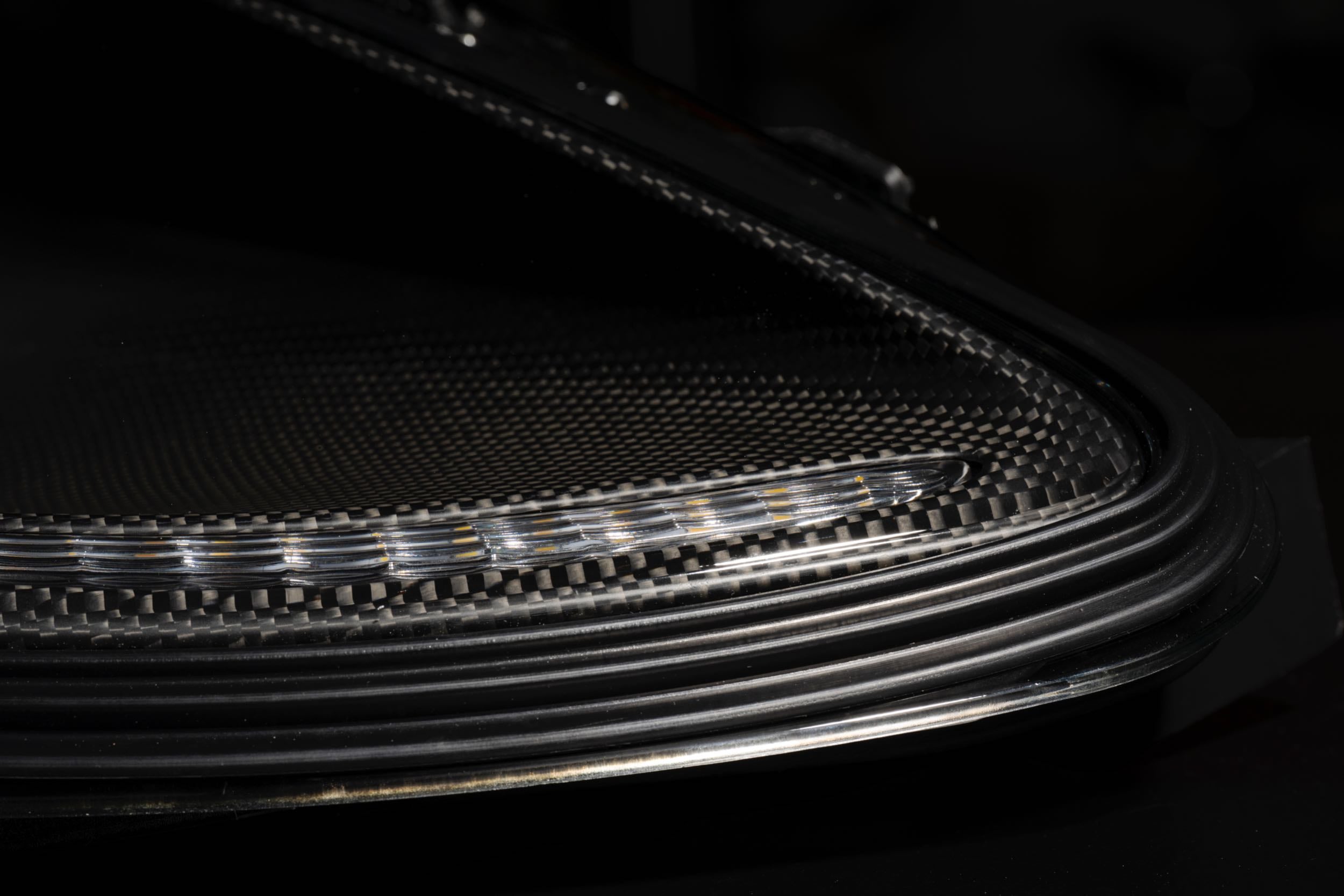 Founders Headlights: Ferrari 430 (LHD/Carbon Fiber/Amber)
