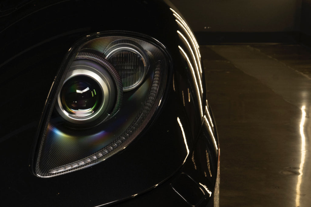 Founders Headlights: Ferrari 430 (RHD/Carbon Fiber/Amber)