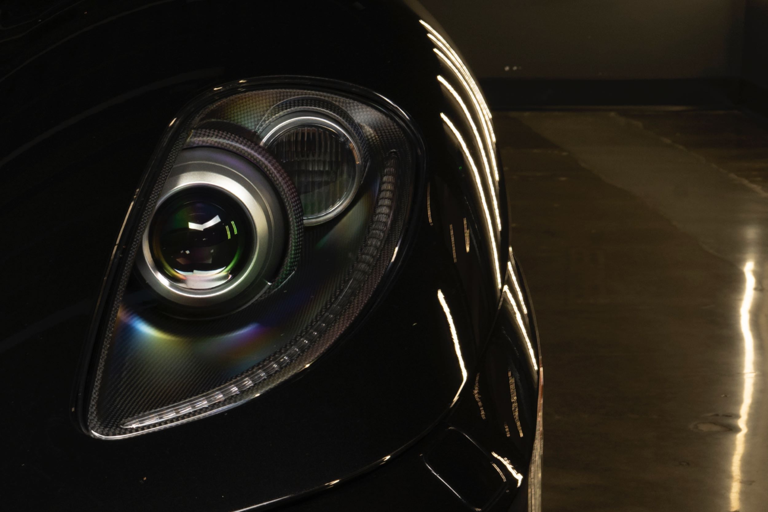Founders Headlights: Ferrari 430 (RHD/Carbon Fiber/Amber)