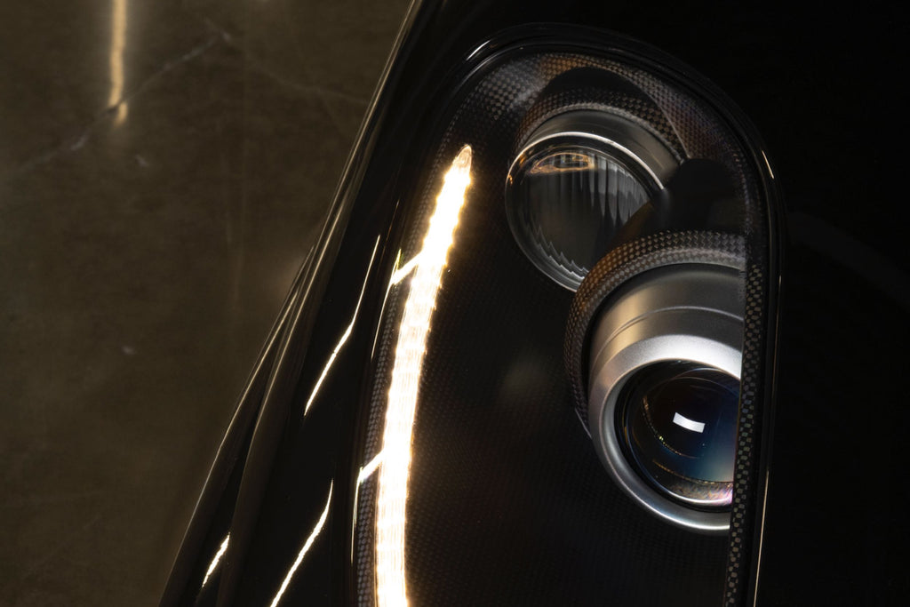 Founders Headlights: Ferrari 430 (RHD/Carbon Fiber/Amber)