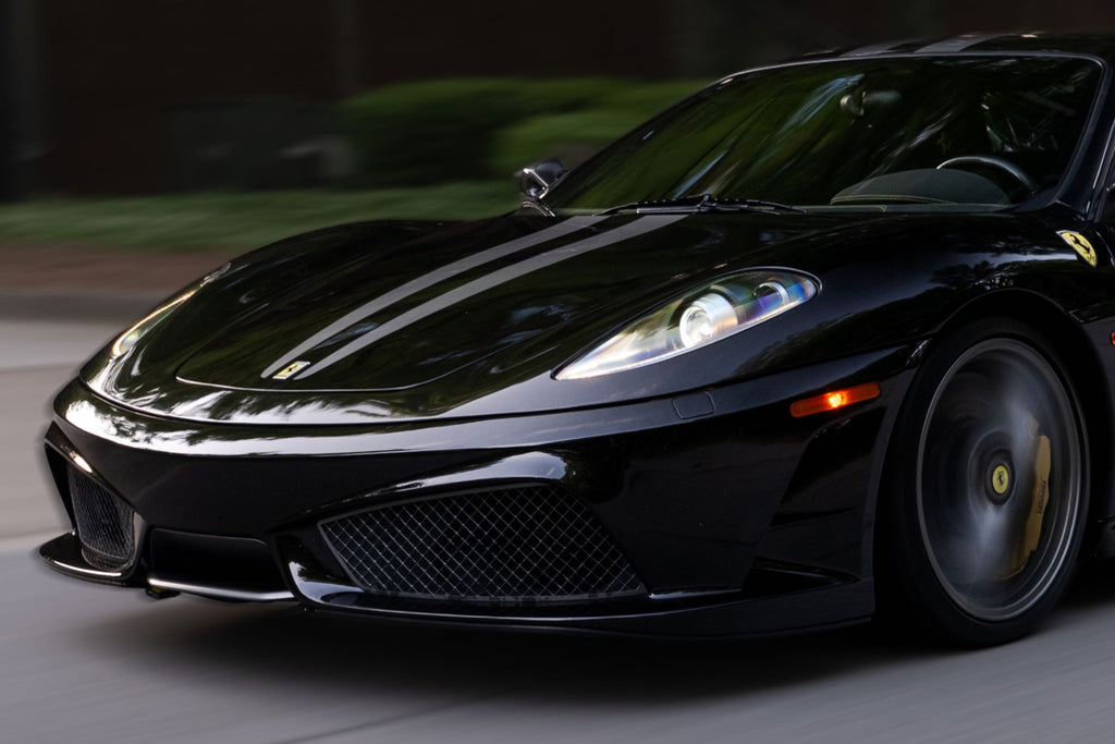 Founders Headlights: Ferrari 430 (RHD/Carbon Fiber/Smoked)