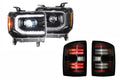 14-18 Sierra 1500 Heads and Smoked Tails OE LED Tails