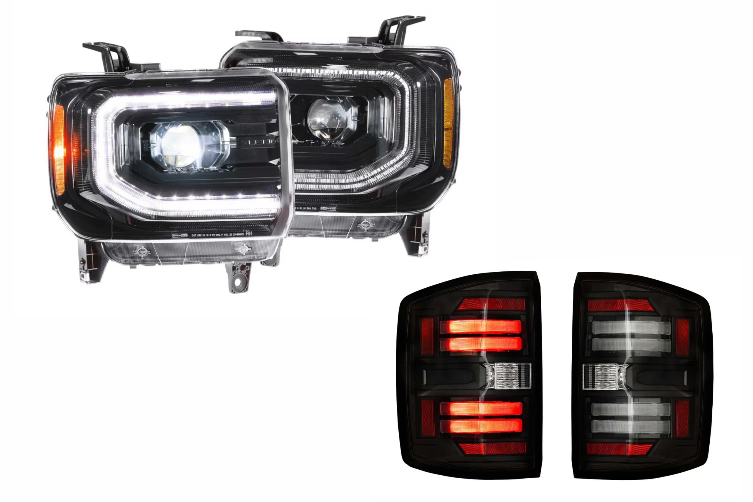 15-19 Sierra 3500HD Dually Heads and Smoked Tails